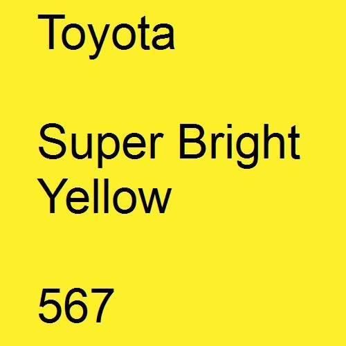 Toyota, Super Bright Yellow, 567.